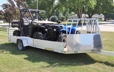 sr wd atv utv loaded ramps up front view
