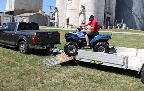 SR WD ATV on front ramp